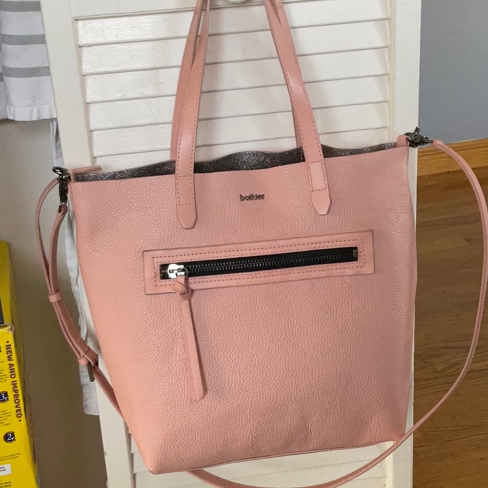 Botkier pebble leather tote bag, great used condition, pink.